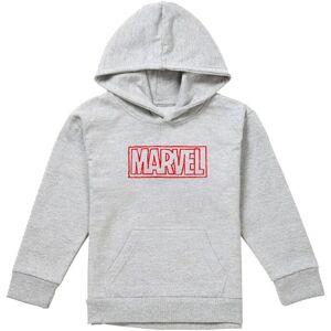 Marvel Doodle Brick Youth Kids Pull-Over Hoodie, Athletic Heather in Grey Size: 12-13 Years Grey 12-13 Years Marvel Doodle Brick Youth Kids Pull-Over Hoodie, Athletic Heather in Grey Size: 12-13 Years Grey 12-13 Years