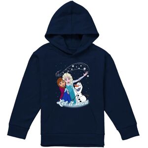 Disney Frozen Elsa Anna Olaf Let It Snow Youth Kids Pull-Over Hoodie, Navy Size: 7-8 Years Navy 7-8 Years Disney Frozen Elsa Anna Olaf Let It Snow Youth Kids Pull-Over Hoodie, Navy Size: 7-8 Years Navy 7-8 Years