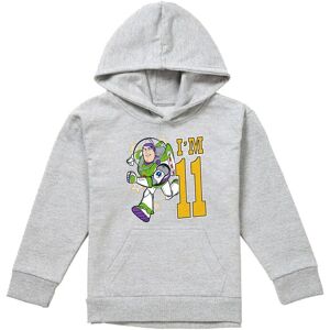 Disney Toy Story Birthday Buzz I'M 11 Youth Kids Pull-Over Hoodie, Athletic Heather in Grey Size: 12-13 Years Grey 12-13 Years Disney Toy Story Birthday Buzz I'M 11 Youth Kids Pull-Over Hoodie, Athletic Heather in Grey Size: 12-13 Years Grey 12-13 Years
