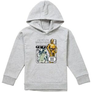 Disney Star Wars R2D2 & C3Po Manga Droids Youth Kids Pull-Over Hoodie, Athletic Heather in Grey Size: 9-11 Years Grey 9-11 Years Disney Star Wars R2D2 & C3Po Manga Droids Youth Kids Pull-Over Hoodie, Athletic Heather in Grey Size: 9-11 Years Grey 9-11 Years