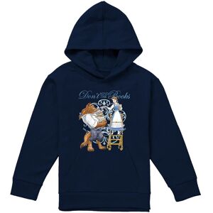 Disney Beauty & The Beast Don'T Mind The Books Youth Kids Pull-Over Hoodie, Navy Size: 7-8 Years Navy 7-8 Years Disney Beauty & The Beast Don'T Mind The Books Youth Kids Pull-Over Hoodie, Navy Size: 7-8 Years Navy 7-8 Years