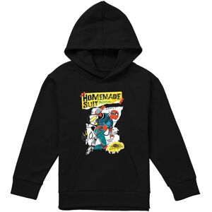 Marvel Friendly Neighborhood Spiderman Homemade Suit Youth Kids Pull-Over Hoodie, Black Size: 12-13 Years Black 12-13 Years Marvel Friendly Neighborhood Spiderman Homemade Suit Youth Kids Pull-Over Hoodie, Black Size: 12-13 Years Black 12-13 Years