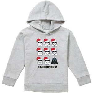Disney Star Wars Stormtroopers & Darth Vader Bah Humbug Christmas Youth Kids Pull-Over Hoodie, Athletic Heather in Grey Size: 5-6 Years Grey 5-6 Years Disney Star Wars Stormtroopers & Darth Vader Bah Humbug Christmas Youth Kids Pull-Over Hoodie, Athletic Heather in Grey Size: 5-6 Years Grey 5-6 Years