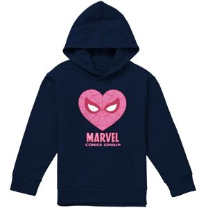 Marvel Comics Spiderman Heart Youth Kids Pull-Over Hoodie, Navy Size: 7-8 Years Navy 7-8 Years Marvel Comics Spiderman Heart Youth Kids Pull-Over Hoodie, Navy Size: 7-8 Years Navy 7-8 Years
