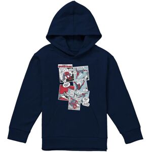 Marvel Spiderman Panel Collage Youth Kids Pull-Over Hoodie, Navy Size: 9-11 Years Navy 9-11 Years Marvel Spiderman Panel Collage Youth Kids Pull-Over Hoodie, Navy Size: 9-11 Years Navy 9-11 Years