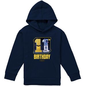 Disney Star Wars C3Po R2D2 11Th Birthday Space Youth Kids Pull-Over Hoodie, Navy Size: 5-6 Years Navy 5-6 Years Disney Star Wars C3Po R2D2 11Th Birthday Space Youth Kids Pull-Over Hoodie, Navy Size: 5-6 Years Navy 5-6 Years