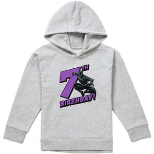 Marvel Black Panther Birthday 7 Youth Kids Pull-Over Hoodie, Athletic Heather in Grey Size: 5-6 Years Grey 5-6 Years Marvel Black Panther Birthday 7 Youth Kids Pull-Over Hoodie, Athletic Heather in Grey Size: 5-6 Years Grey 5-6 Years