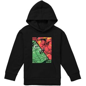 Marvel The Hulk Vs Red Hulk Youth Kids Pull-Over Hoodie, Black Size: 9-11 Years Black 9-11 Years Marvel The Hulk Vs Red Hulk Youth Kids Pull-Over Hoodie, Black Size: 9-11 Years Black 9-11 Years