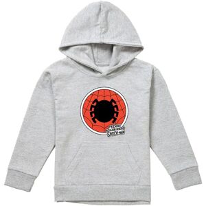 Marvel Friendly Neighborhood Spiderman Badge Youth Kids Pull-Over Hoodie, Athletic Heather in Grey Size: 7-8 Years Grey 7-8 Years Marvel Friendly Neighborhood Spiderman Badge Youth Kids Pull-Over Hoodie, Athletic Heather in Grey Size: 7-8 Years Grey 7-8 Years