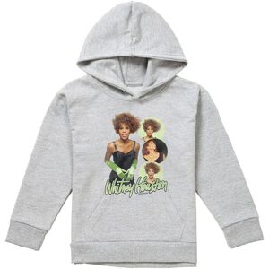 Whitney Houston Black Leather & Green Gloves Youth Kids Pull-Over Hoodie, Athletic Heather in Grey Size: 12-13 Years Grey 12-13 Years Whitney Houston Black Leather & Green Gloves Youth Kids Pull-Over Hoodie, Athletic Heather in Grey Size: 12-13 Years Grey 12-13 Years
