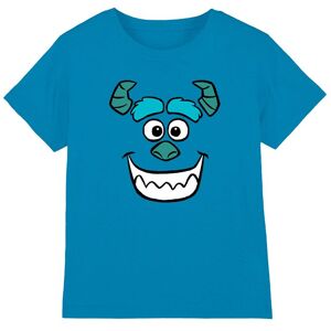 Disney Monsters Inc Sully Face Kids T-Shirt, Turquoise in Blue Size: 5-6 Years Blue 5-6 Years Disney Monsters Inc Sully Face Kids T-Shirt, Turquoise in Blue Size: 5-6 Years Blue 5-6 Years
