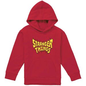 Stranger Things Flame Logo Youth Kids Boy/Girls Pull-Over Hoodie, Red Size: 7-8 Years Red 7-8 Years Stranger Things Flame Logo Youth Kids Boy/Girls Pull-Over Hoodie, Red Size: 7-8 Years Red 7-8 Years