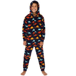 Animal Crazy Dinosaur Print Fleece Onesie in Navy Size: 10-11 Years Navy 10-11 Years Animal Crazy Dinosaur Print Fleece Onesie in Navy Size: 10-11 Years Navy 10-11 Years