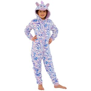 Animal Crazy Zebra Striped Fleece Onesie in Lilac Size: 3-4 Years Lilac 3-4 Years Animal Crazy Zebra Striped Fleece Onesie in Lilac Size: 3-4 Years Lilac 3-4 Years