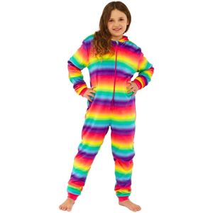 Cozy n Dozy Rainbow Ombre Fleece Onesie Size: 10-11 Years Multicolor 10-11 Years Cozy n Dozy Rainbow Ombre Fleece Onesie Size: 10-11 Years Multicolor 10-11 Years