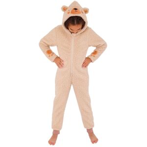 Animal Crazy Teddy Bear Fleece Onesie in Beige Size: 5-6 Years Beige 5-6 Years Animal Crazy Teddy Bear Fleece Onesie in Beige Size: 5-6 Years Beige 5-6 Years