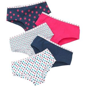 Just Essentials Girl's 5 Pack Printed Hipster Briefs in Navy Size: 9-10 Years Navy 9-10 Years Just Essentials Girl's 5 Pack Printed Hipster Briefs in Navy Size: 9-10 Years Navy 9-10 Years