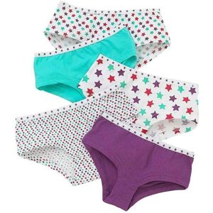 Just Essentials Girl's 5 Pack Printed Hipster Briefs in Turquoise Size: 11-12 Years Turquoise 11-12 Years Just Essentials Girl's 5 Pack Printed Hipster Briefs in Turquoise Size: 11-12 Years Turquoise 11-12 Years
