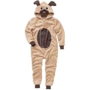 Animal Crazy Pug Fleece Onesie in Beige Size: 10-11 Years Beige 10-11 Years Animal Crazy Pug Fleece Onesie in Beige Size: 10-11 Years Beige 10-11 Years
