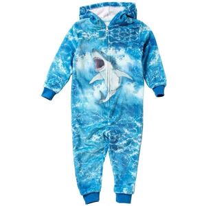 Animal Crazy Photo Shark Fleece Onesie in Bright Blue Size: 5-6 Years Bright Blue 5-6 Years Animal Crazy Photo Shark Fleece Onesie in Bright Blue Size: 5-6 Years Bright Blue 5-6 Years