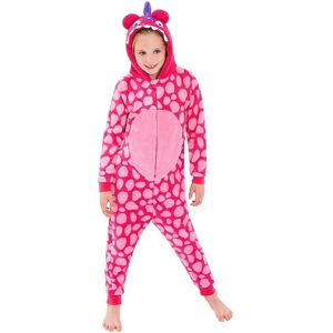 Animal Crazy Spot Dinosaur Fleece Onesie in Bright Pink Size: 10-11 Years Bright Pink 10-11 Years Animal Crazy Spot Dinosaur Fleece Onesie in Bright Pink Size: 10-11 Years Bright Pink 10-11 Years
