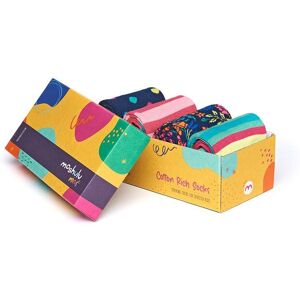 Moshulu 'Jemima Sock Box' Patterned Box of Socks Size: 3-6 Years Multicolor 3-6 Years Moshulu 'Jemima Sock Box' Patterned Box of Socks Size: 3-6 Years Multicolor 3-6 Years