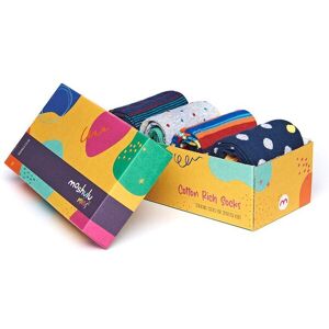Moshulu 'Moppet Sock Box' Spot & Stripe Box of Socks Size: 3-6 Years Multicolor 3-6 Years Moshulu 'Moppet Sock Box' Spot & Stripe Box of Socks Size: 3-6 Years Multicolor 3-6 Years