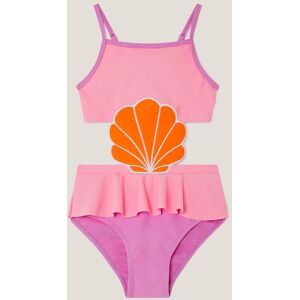 Monsoon Girl's Seashell Applique Cut Out Swimsuit Multi Size: 3-4 Years Multicolor 3-4 Years Monsoon Girl's Seashell Applique Cut Out Swimsuit Multi Size: 3-4 Years Multicolor 3-4 Years