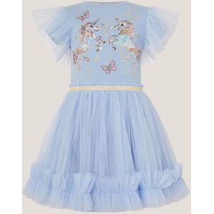 Monsoon Girl's Unicorn Embellished Disco Dress Blue Size: 9-10 Years Blue 9-10 Years Monsoon Girl's Unicorn Embellished Disco Dress Blue Size: 9-10 Years Blue 9-10 Years