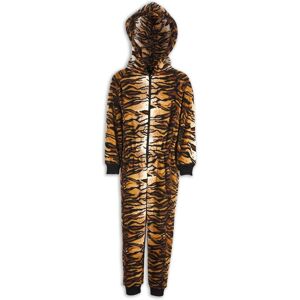 Camille Supersoft Tiger Print Hooded All In One Onesie in Camel Size: 12-14 Years Camel 12-14 Years Camille Supersoft Tiger Print Hooded All In One Onesie in Camel Size: 12-14 Years Camel 12-14 Years