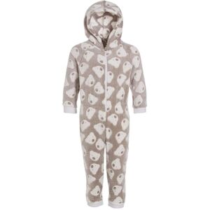 Camille Supersoft Knitted In Bear Print Hooded All In One Onesie in Beige Size: 9-11 Years Beige 9-11 Years Camille Supersoft Knitted In Bear Print Hooded All In One Onesie in Beige Size: 9-11 Years Beige 9-11 Years