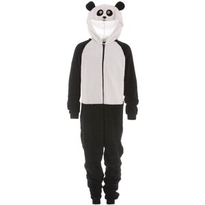Camille Supersoft Panda Bear Animal Print Hooded All In One Onesie in Black Size: 6-8 Years Black 6-8 Years Camille Supersoft Panda Bear Animal Print Hooded All In One Onesie in Black Size: 6-8 Years Black 6-8 Years