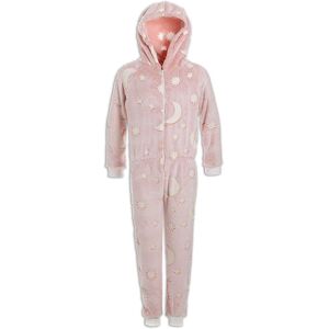 Camille All In One Glow In The Dark Hooded Onesie in Pink Size: 9-11 Years Pink 9-11 Years Camille All In One Glow In The Dark Hooded Onesie in Pink Size: 9-11 Years Pink 9-11 Years
