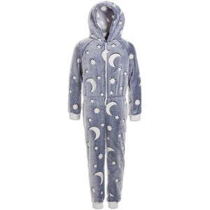 Camille All In One Glow In The Dark Hooded Onesie in Grey Size: 6-8 Years Grey 6-8 Years Camille All In One Glow In The Dark Hooded Onesie in Grey Size: 6-8 Years Grey 6-8 Years