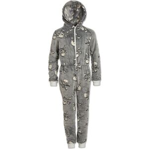 Camille All In One Glow In The Dark Hooded Onesie in Light Grey Size: 12-14 Years Light Grey 12-14 Years Camille All In One Glow In The Dark Hooded Onesie in Light Grey Size: 12-14 Years Light Grey 12-14 Years