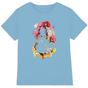 Disney Beauty & the Beast Belle Flower Silhouette kids t-shirt in Light Blue Size: 7-8 Years Light Blue 7-8 Years Disney Beauty & the Beast Belle Flower Silhouette kids t-shirt in Light Blue Size: 7-8 Years Light Blue 7-8 Years