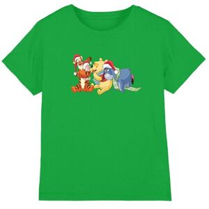 Winnie The Pooh Tigger, Piglet, Eeyore Christmas Santa Hats Kids T-Shirt Dark Green Size: 3-4 Years Dark Green 3-4 Years Winnie The Pooh Tigger, Piglet, Eeyore Christmas Santa Hats Kids T-Shirt Dark Green Size: 3-4 Years Dark Green 3-4 Years