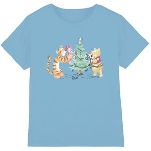 Winnie The Pooh Tigger, Piglet Trimming The Christmas Tree Kids T-Shirt Light Blue Size: 5-6 Years Light Blue 5-6 Years Winnie The Pooh Tigger, Piglet Trimming The Christmas Tree Kids T-Shirt Light Blue Size: 5-6 Years Light Blue 5-6 Years