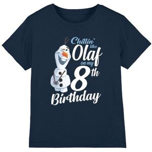 Frozen Chillin Like Olaf 8Th Birthday Kids T-Shirt Navy Size: 3-4 Years Navy 3-4 Years Frozen Chillin Like Olaf 8Th Birthday Kids T-Shirt Navy Size: 3-4 Years Navy 3-4 Years