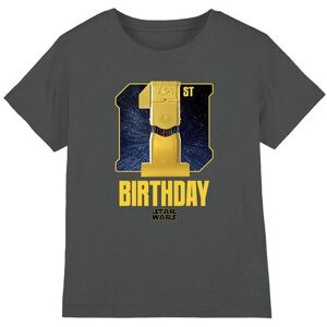 Star Wars C3Po 1St Birthday Space Kids T-Shirt Charcoal Size: 12-13 Years Charcoal 12-13 Years Star Wars C3Po 1St Birthday Space Kids T-Shirt Charcoal Size: 12-13 Years Charcoal 12-13 Years