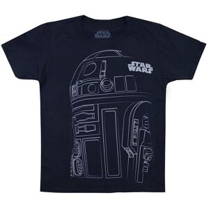 Star Wars Boy's R2D2 Outline Boys Cotton T-Shirt in Navy Size: 7-8 Years Navy 7-8 Years Star Wars Boy's R2D2 Outline Boys Cotton T-Shirt in Navy Size: 7-8 Years Navy 7-8 Years
