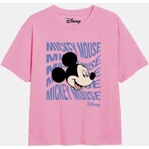 Disney Girl's Mickey Mouse Text Head Girls T-Shirt in Light Pink Size: 12-13 Years Light Pink 12-13 Years Disney Girl's Mickey Mouse Text Head Girls T-Shirt in Light Pink Size: 12-13 Years Light Pink 12-13 Years