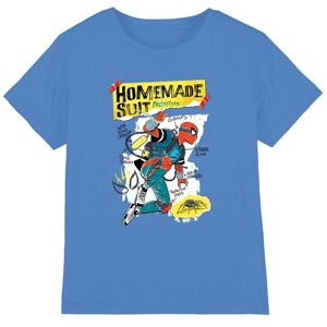 Marvel Boy's Friendly Neighborhood Spiderman Homemade Suit T-Shirt, Sapphire in Blue Size: 7-8 Years Blue 7-8 Years Marvel Boy's Friendly Neighborhood Spiderman Homemade Suit T-Shirt, Sapphire in Blue Size: 7-8 Years Blue 7-8 Years