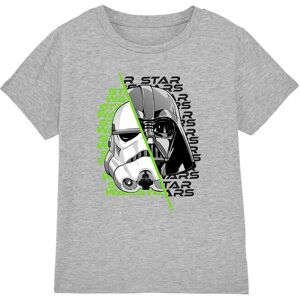 Star Wars Stormtrooper & Darth Vader Helmet Split Kids T-Shirt, Heather Grey in Light Grey Size: 12-13 Years Light Grey 12-13 Years Star Wars Stormtrooper & Darth Vader Helmet Split Kids T-Shirt, Heather Grey in Light Grey Size: 12-13 Years Light Grey 12-13 Years