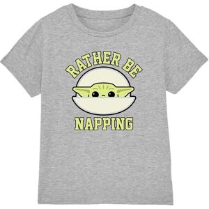 Star Wars The Mandalorian Grogu Napping Pod Kids T-Shirt, Heather Grey in Light Grey Size: 3-4 Years Light Grey 3-4 Years Star Wars The Mandalorian Grogu Napping Pod Kids T-Shirt, Heather Grey in Light Grey Size: 3-4 Years Light Grey 3-4 Years