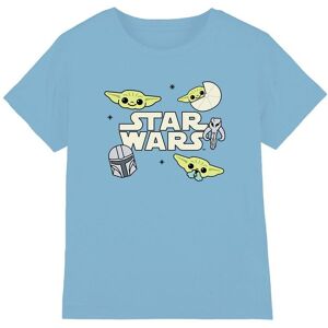 Star Wars The Mandalorian Grogu Badges Kids T-Shirt, Sky Blue in Baby Blue Size: 5-6 Years Baby Blue 5-6 Years Star Wars The Mandalorian Grogu Badges Kids T-Shirt, Sky Blue in Baby Blue Size: 5-6 Years Baby Blue 5-6 Years