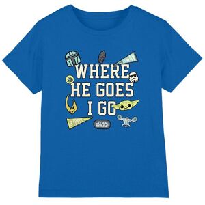 Star Wars The Mandalorian Grogu Where He Goes Badges Kids T-Shirt, Royal Blue Size: 5-6 Years Royal 5-6 Years Star Wars The Mandalorian Grogu Where He Goes Badges Kids T-Shirt, Royal Blue Size: 5-6 Years Royal 5-6 Years