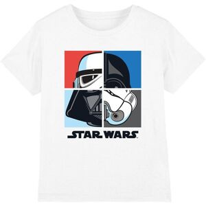 Star Wars Darth Vader & Stormtrooper Squares Kids T-Shirt, White Size: 5-6 Years White 5-6 Years Star Wars Darth Vader & Stormtrooper Squares Kids T-Shirt, White Size: 5-6 Years White 5-6 Years