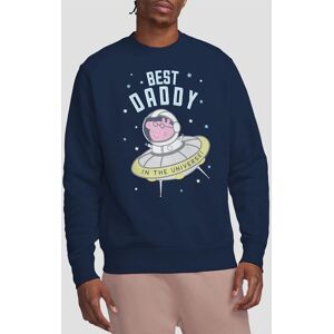 Hasbro Peppa Pig Best Daddy Pig In The Universe Sweatshirt, Navy Size: Small Navy S Hasbro Peppa Pig Best Daddy Pig In The Universe Sweatshirt, Navy Size: Small Navy S