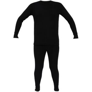 Britwear Kids Thermal Underwear Set Long John Bottom & Long Sleeve Top in Black Size: 9-11 Years Black 9-11 Years Britwear Kids Thermal Underwear Set Long John Bottom & Long Sleeve Top in Black Size: 9-11 Years Black 9-11 Years